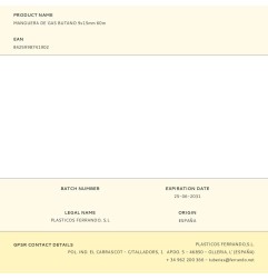 Manguera de gas butano 9x15mm 60m