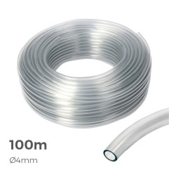 Manguera de cristal transparente 100 m (4 mm)