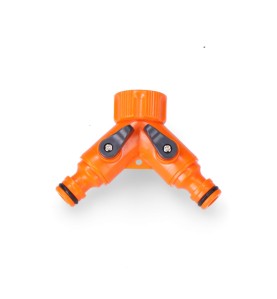 Manguito derivacion en "y" con dos llaves. para grifo de rosca 3/4" ø26,5mm
