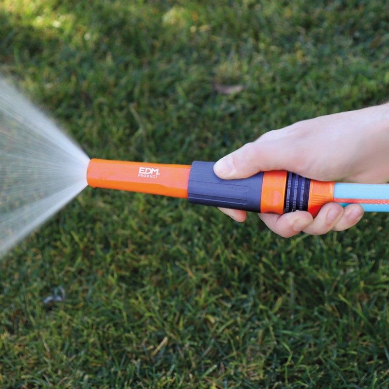 Lanza de riego regulable con abrazadera de 1/2" - /5/8"