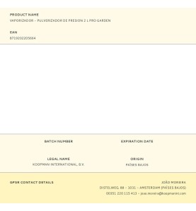 Vaporizador - pulverizador de presion 2 l pro garden