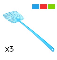 Pack de 3 palas matamoscas colores / modelos surtidos