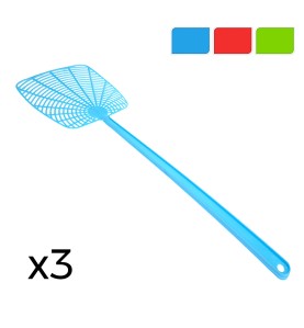 Pack de 3 palas matamoscas colores / modelos surtidos