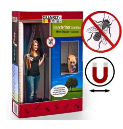 Mosquitera magnetica 100x220cm (2 hojas de 50x220cm) negra