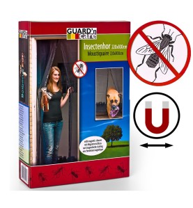 Mosquitera magnetica 100x220cm (2 hojas de 50x220cm) negra