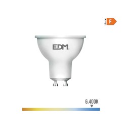 Bombilla dicroica led gu10 5 w 450 lm 6400 k luz fria ø5 x 5,5 cm