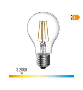 Bombilla standard con filamento de led e27 4 w 500 lm 3200 k luz calida ø6 x 10,6 cm