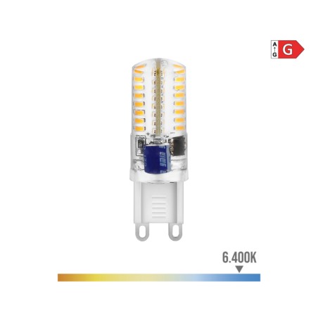 Bombilla g9 silicona led 2,5 w 170 lm 6400 k luz fria ø1,6 x 5 cm