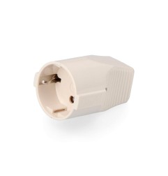 Base aérea t/tl tipo f 4,8 mm 10/16 a 250 v blanca (envasada)