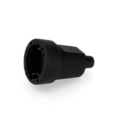 Base aérea goma 10/16a 250v t/tl 4,8mm ip44 negra (envasada)