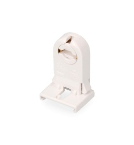 Portalámparas fluorescencia gu10 blanco (envasado)