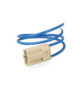 Portalámparas 250v base g-9 con cable beige (envasado)