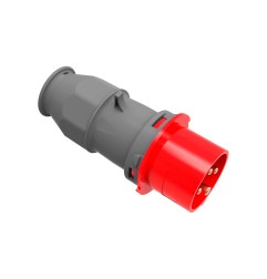Clavija cetac 3p+t roja 16a 400v~ ip44 (envasada)