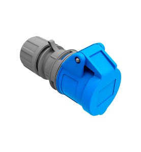 Base aerea cetac 2p+t azul 16a 230v~ ip44 (envasada)