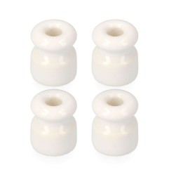 Aislador para cable trenzado blanco envasada (4 unid.) edm