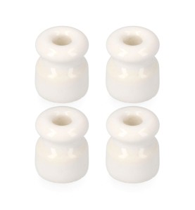 Aislador para cable trenzado blanco envasada (4 unid.) edm
