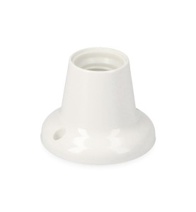 Portalamparas e27, zocalo recto, 4a 250v~, blanco (retractilado)