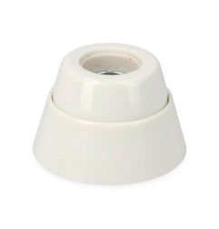 Portalamparas e27 zocalo recto porcelana (retractilado) edm