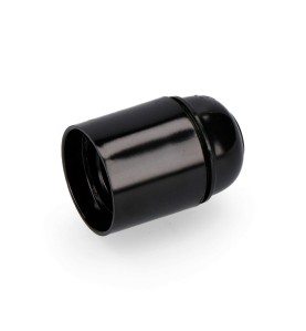 Portalamparas de bakelita reforzado e27 negro (retractilado) (22285) edm