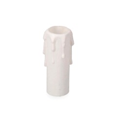 Vela mediana para portalamparas e14 blanco (retractilado)