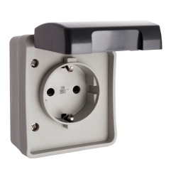 Base fija estanca 2p+t 16 a 250v~ ip44