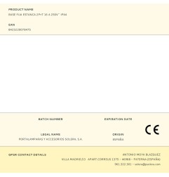 Base fija estanca 2p+t 16 a 250v~ ip44