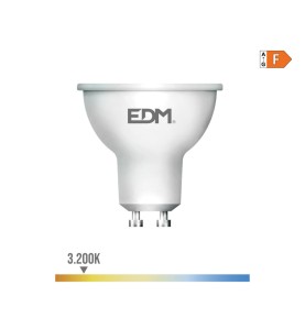 Bombilla dicroica led gu10 7 w 550 lm 3200 k luz calida 45° ø5 x 5,5 cm