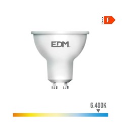 Bombilla dicroica led gu10 7 w 550 lm 6400 k luz fria 45° ø5 x 5,5 cm
