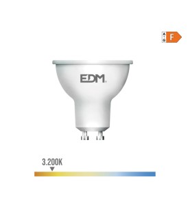 Bombilla dicroica led gu10 7 w 600 lm 3200 k luz calida 120° ø5 x 5,5 cm