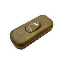 Interruptor unipolar 2a montado oro
