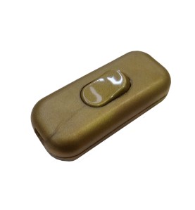 Interruptor unipolar 2a montado oro