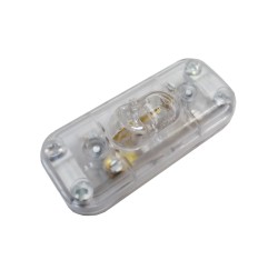 Interruptor unipolar 2a montado transparente