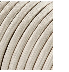 Carrete cable cordón tubular h03vv-f 2 x 0,75 mm² algodón, 25 m