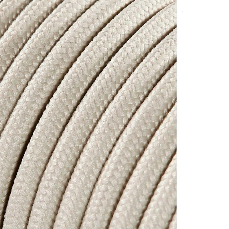 Carrete cable cordón tubular h03vv-f 2 x 0,75 mm² algodón, 25 m