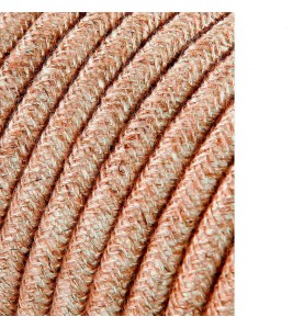 Carrete cable cordón tubular h03vv-f 2 x 0,75 mm² lino, 25 m