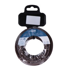 Carrete cable cordón tubular h03vv-f 2 x 0,75 mm² marrón, 25 m