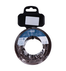 Carrete cable cordón tubular h03vv-f 2 x 0,75 mm² marrón, 25 m