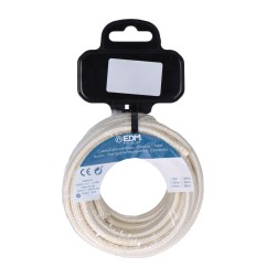 Carrete cable cordón tubular h03vv-f 2 x 0,75 mm² beige, 25 m