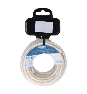 Carrete cable cordón tubular h03vv-f 2 x 0,75 mm² beige, 25 m