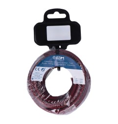 Carrete cable cordón tubular h03vv-f 2 x 0,75 mm² burdeos, 25 m