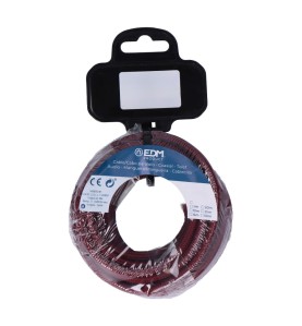 Carrete cable cordón tubular h03vv-f 2 x 0,75 mm² burdeos, 25 m