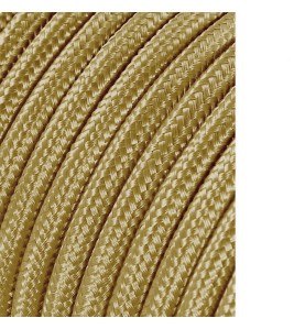 Carrete cable cordón tubular h03vv-f 2 x 0,75 mm² oro oscuro, 25 m
