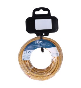Carrete cable cordón tubular h03vv-f 2 x 0,75 mm² oro oscuro, 25 m