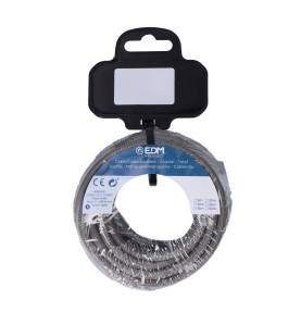 Carrete cable cordón tubular h03vv-f 2 x 0,75 mm² gris oscuro, 25 m