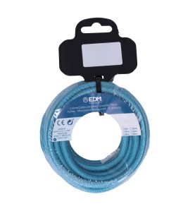 Carrete cable cordón tubular h03vv-f 2 x 0,75 mm² azul claro, 25 m