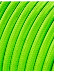 Carrete cable cordón tubular h03vv-f 2 x 0,75 mm² fluor amarillo, 25 m