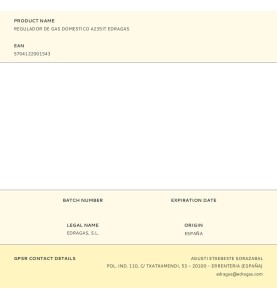 Regulador de gas domestico a235it edragas