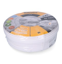 Cable coaxial apantallado rg6 cobre, euro/m (bobina ø270x136mm)