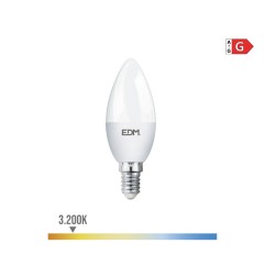 Bombilla vela led e14 5 w 400 lm 3200 k luz calida ø3,5 x 10 cm