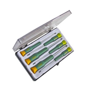 Destornilladores de precision 3ph 3 planos, 6 piezas